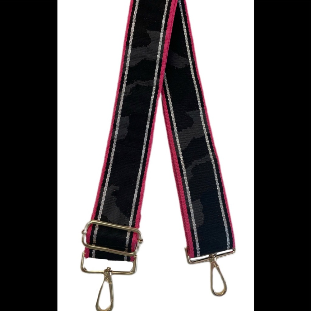 NEW Camouflage with Lurex Stripe-Pink Strap